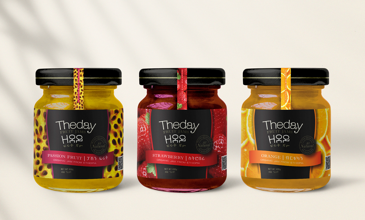 branding  Classic customstype ethiopia FMCG Food  jam Packaging premium visualidentitydesign