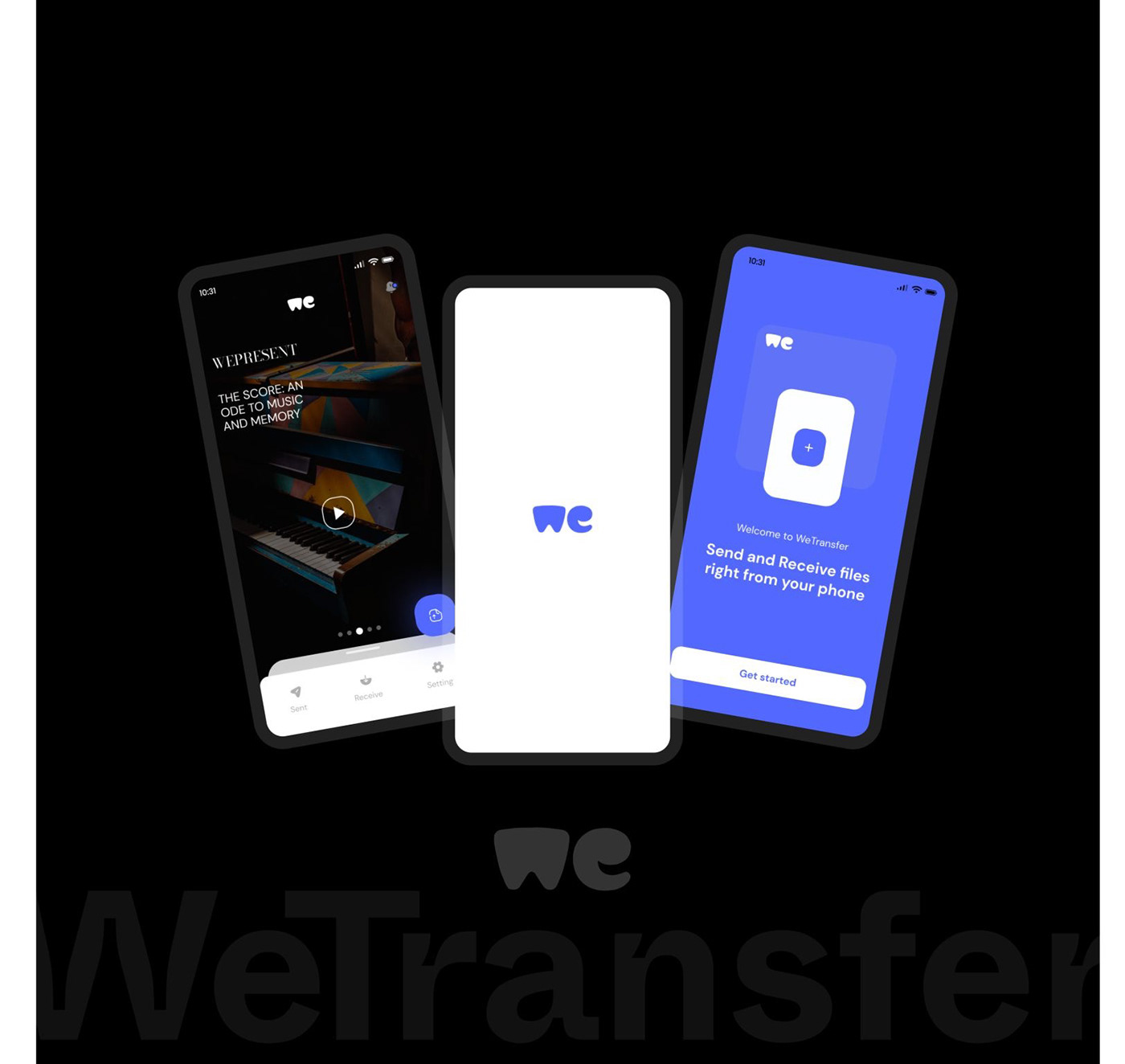 wetransfer storage TRANSFER UI/UX Mobile app redesign ux newsletter b2b product design 