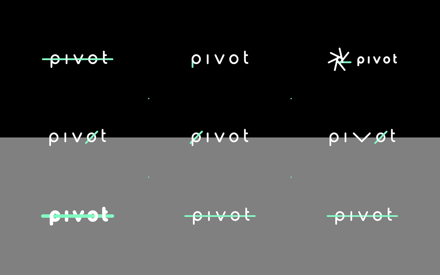 Pivot brand branding  logo mark 3D c4d cinema 4d Mockup