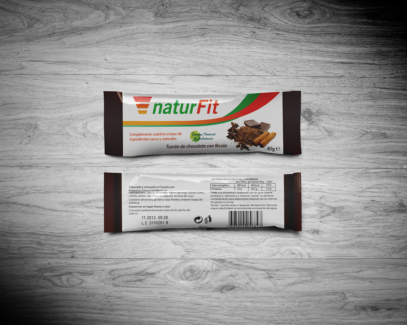 branding  Packaging energy FIT Turrolate natural