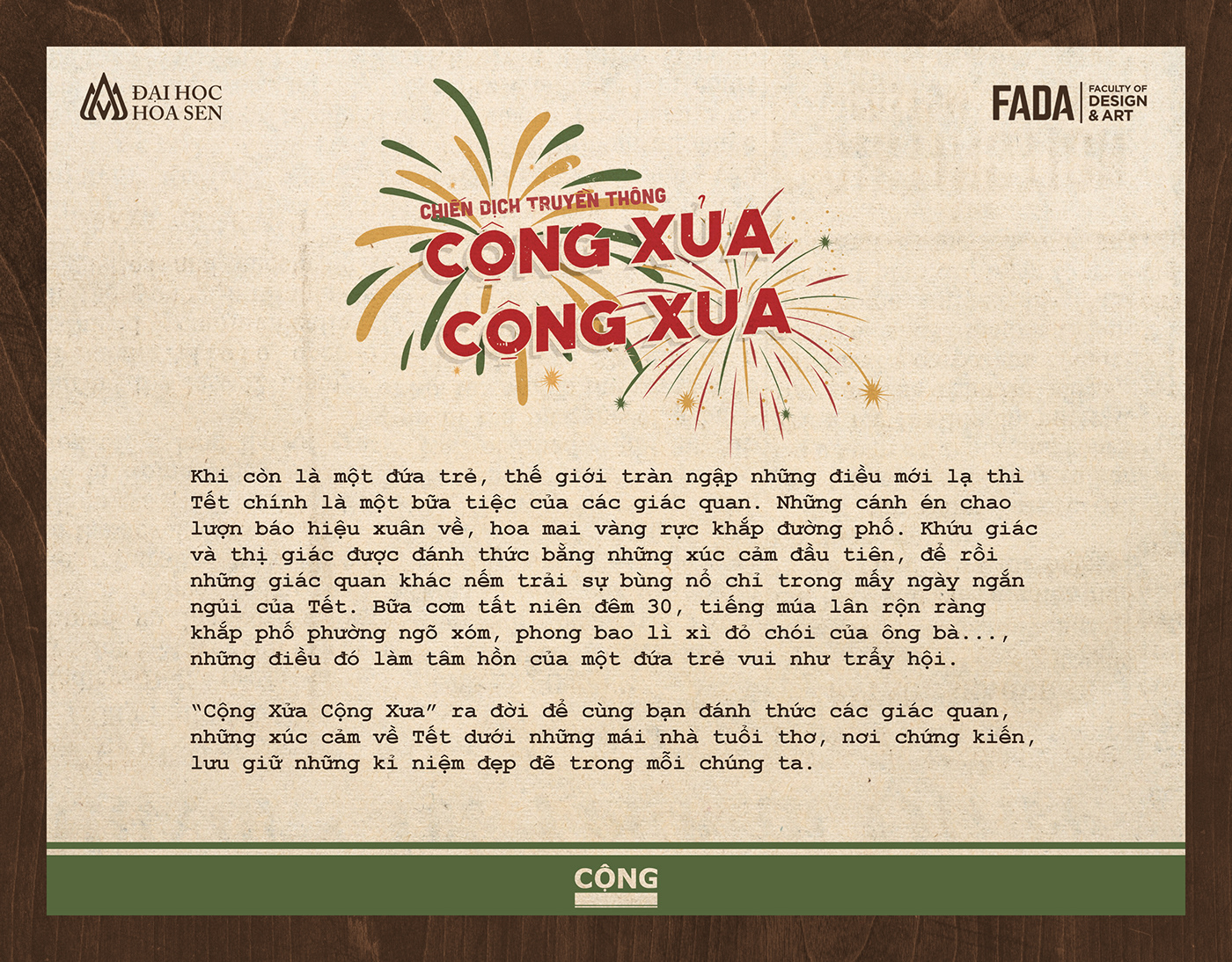 ads communication design Holiday Lunar New Year saigon tet vietnam