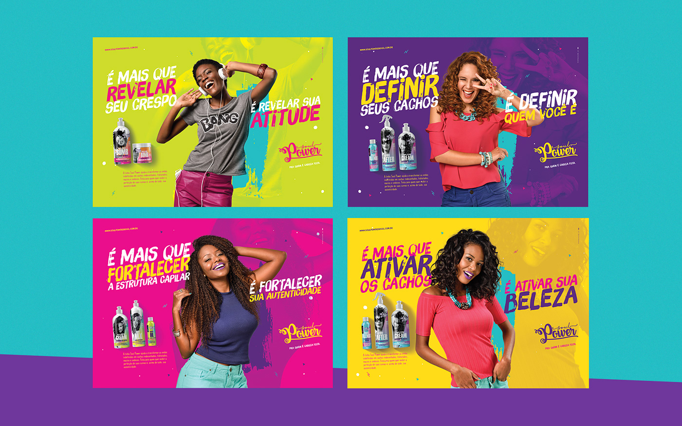 branding  marca cachos purple ad campaign hair Packaging art direction  colorful