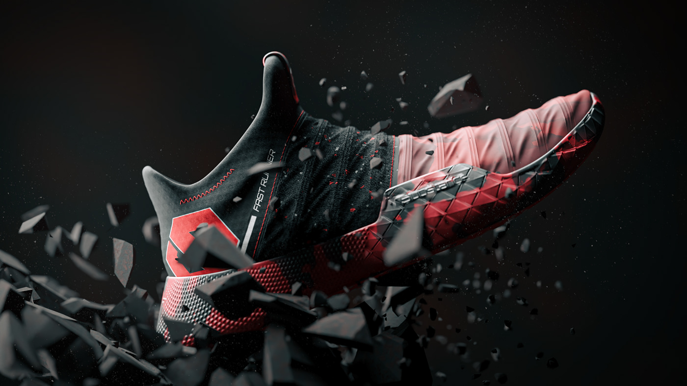 3D concept cool detail footwear future industrial design  modern shoes Substance Painter