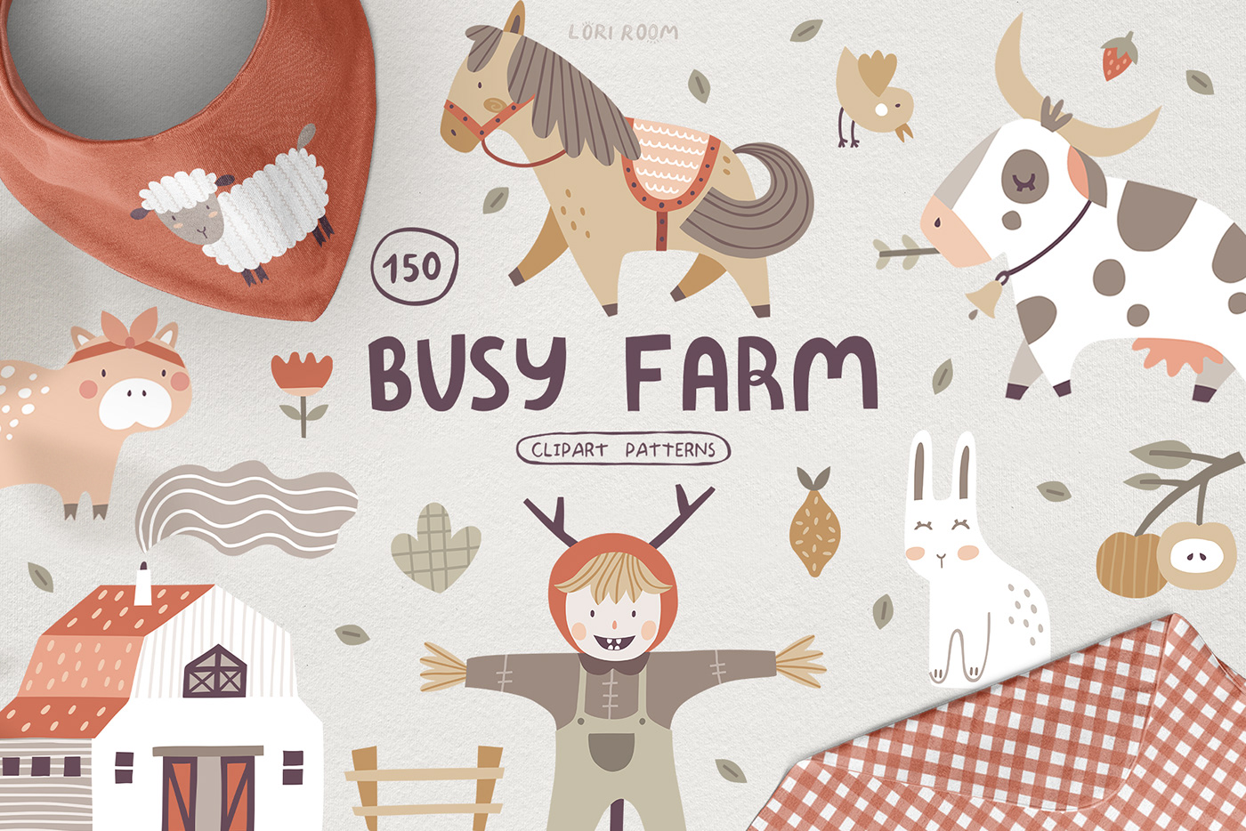 animals baby children clip art clipart download farm kid Patterns vector