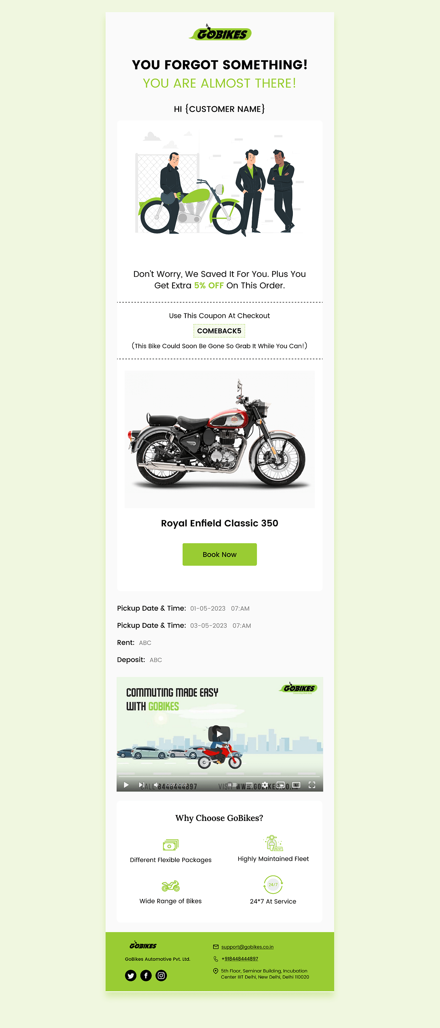 bikes email template Email Design html email HTML Email Template Figma HTML Email bikes email template bikes newsletter