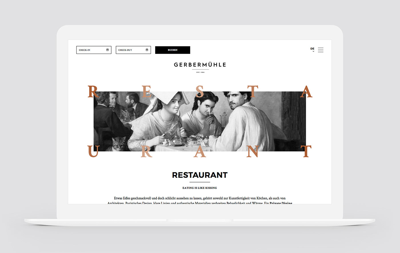 Corporate Design design Frankfurt restaurant tradition Website