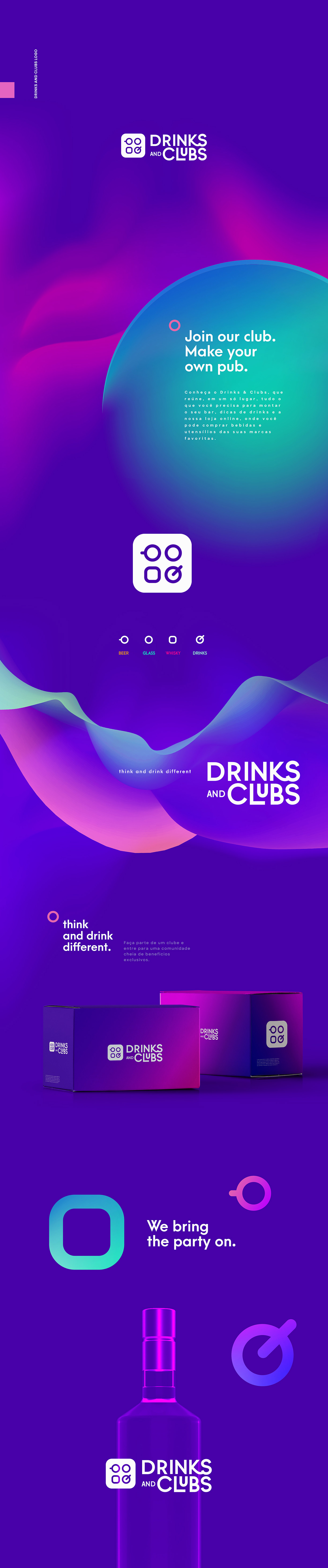 branding  design logo drinks Logotype