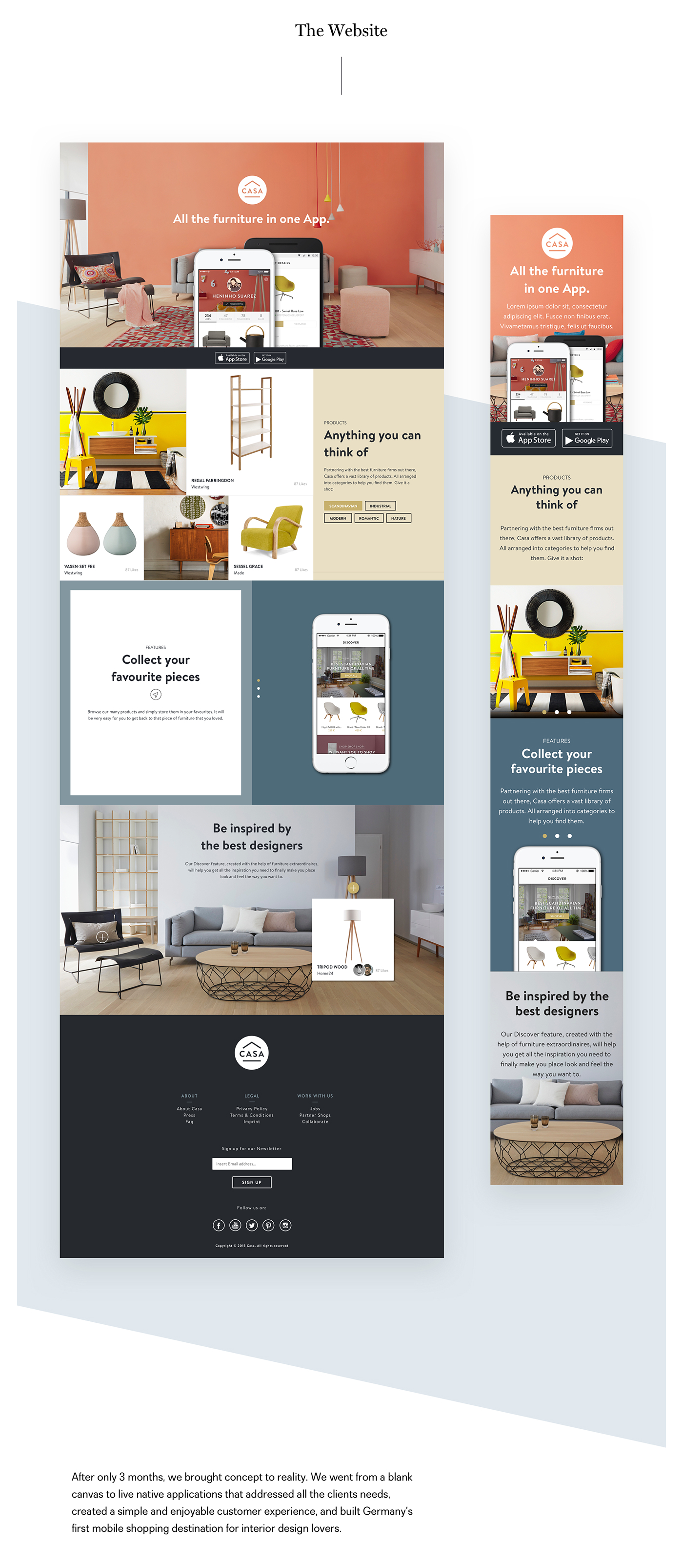UI ux app mobile furniture Interior home living ios android