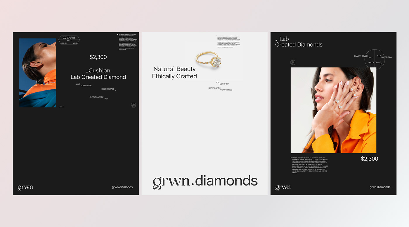 branding  diamond  diamonds identity lab Sustainability Transparency