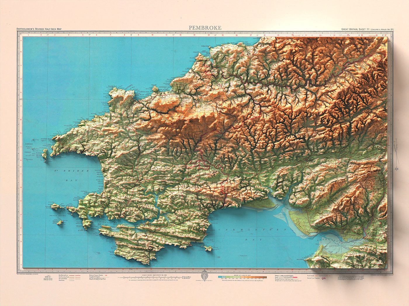 infographic cartography scotland data visualization information design print GIS map shadedrelief UK