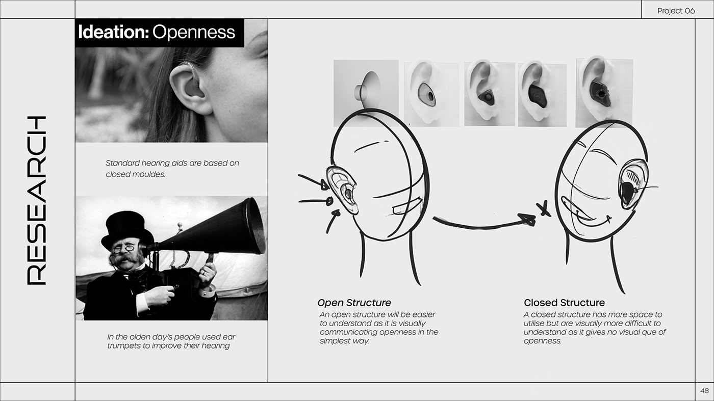 blind hearing aid Inclusive industrial design  iron kettle portfolio product design  shampoo
