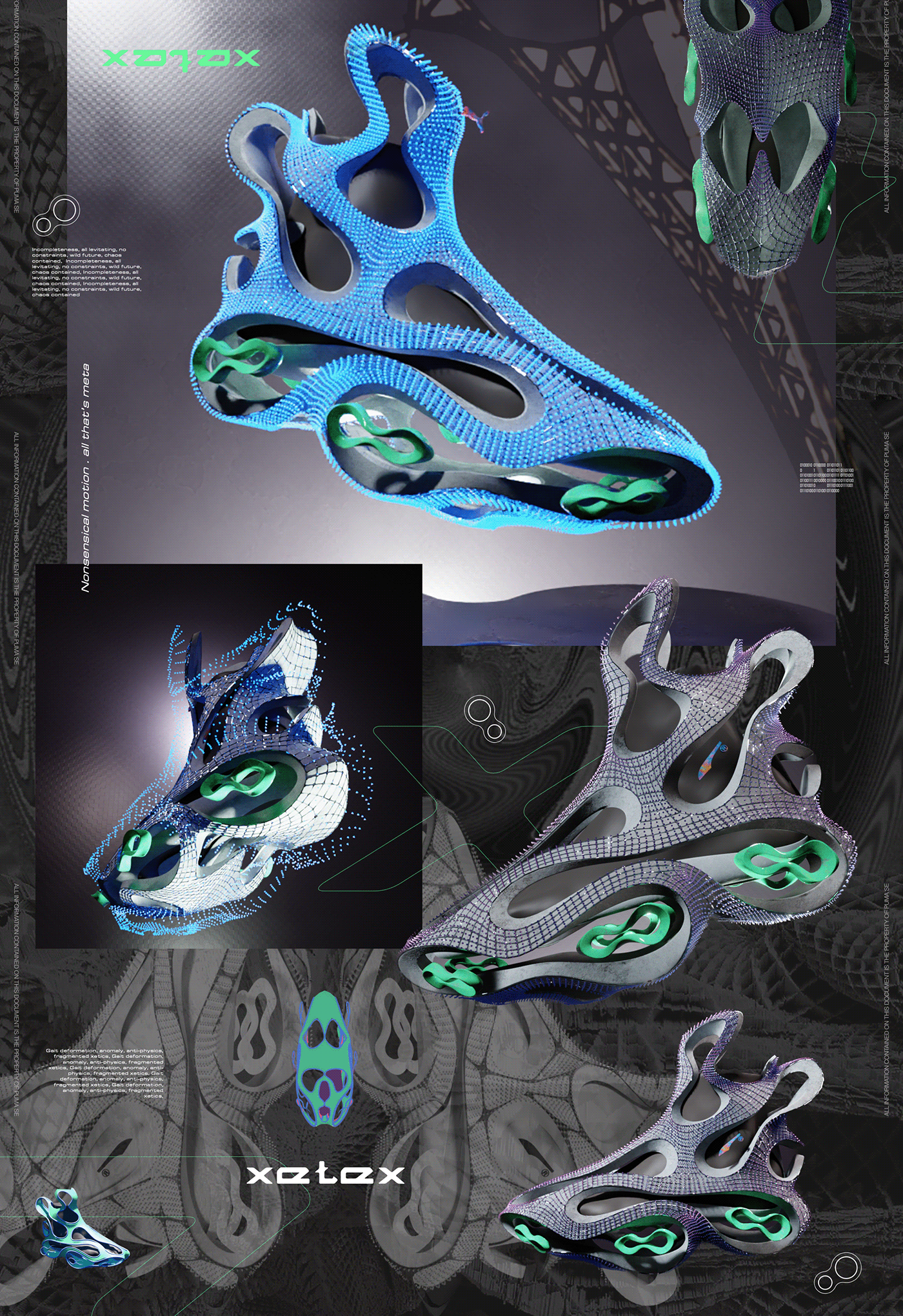 innovation Fashion  footwear design 3D blender nft metaverse Digital Art  concept
