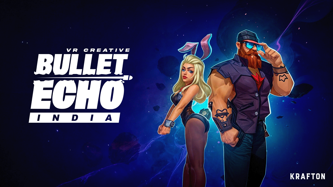 cartoon digital illustration art design gráfico designer Bullet Echo India battle royale Gaming esports design