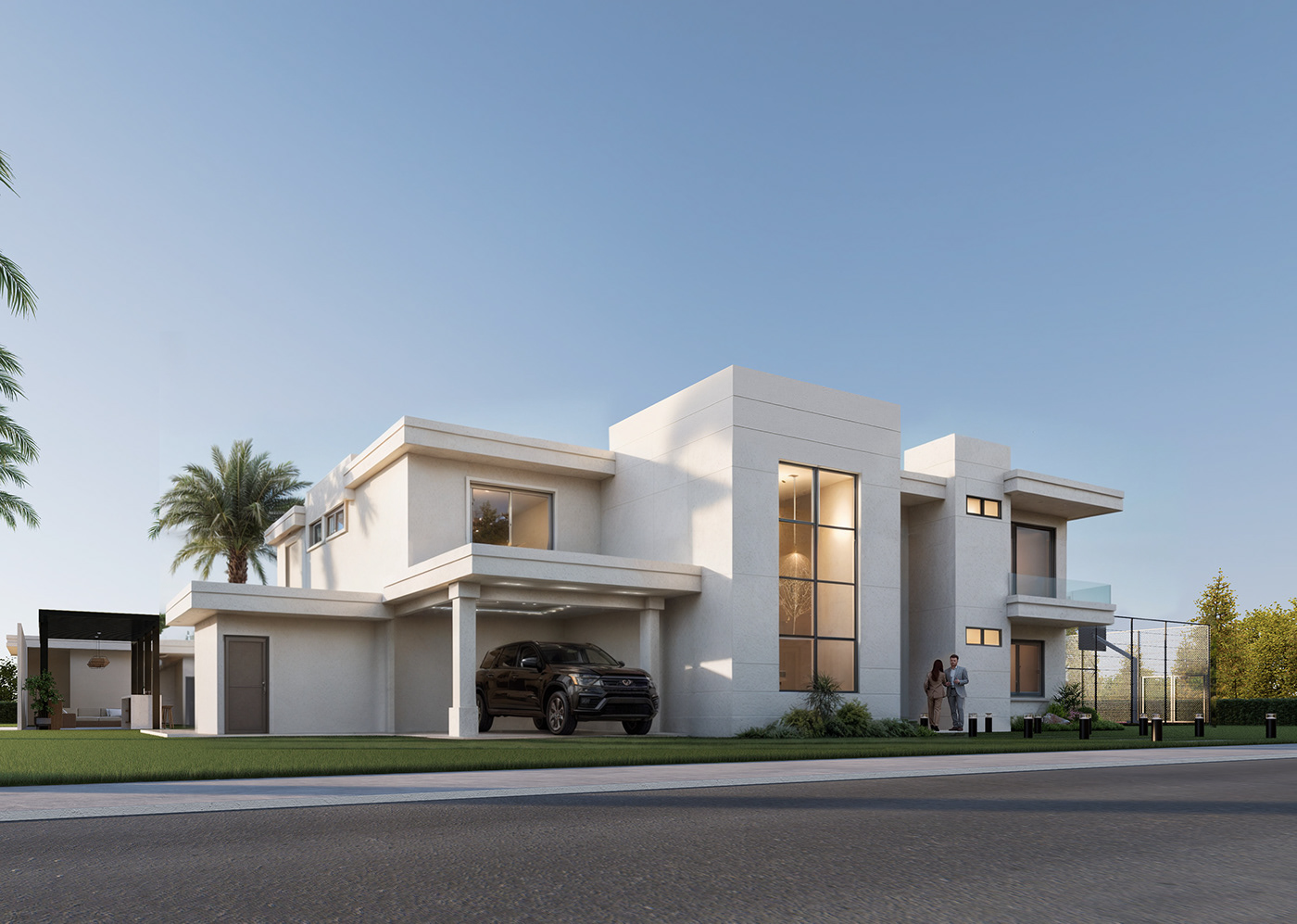 house architecture visualization archviz modern revit D5 Render design Render exterior