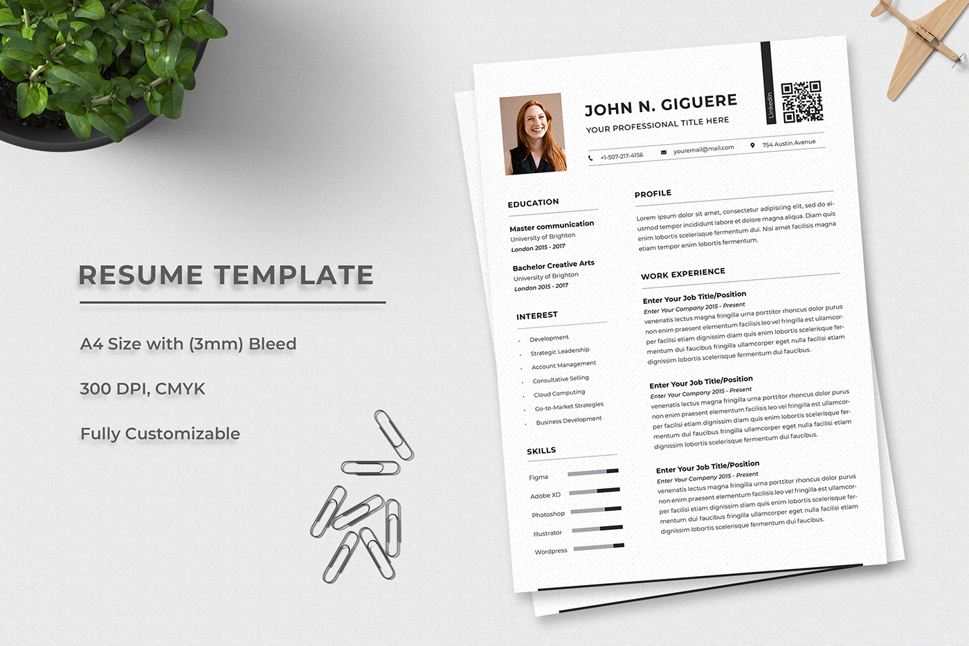 CV cv design CV template elegant minimal Minimal Resume modern Resume resume design resume template