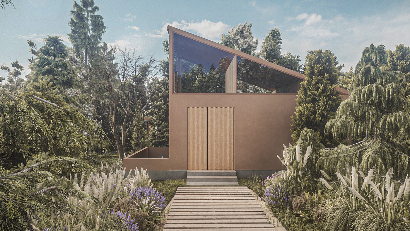 indoor Outdoor Landscape Nature architecture 3D Render visualization