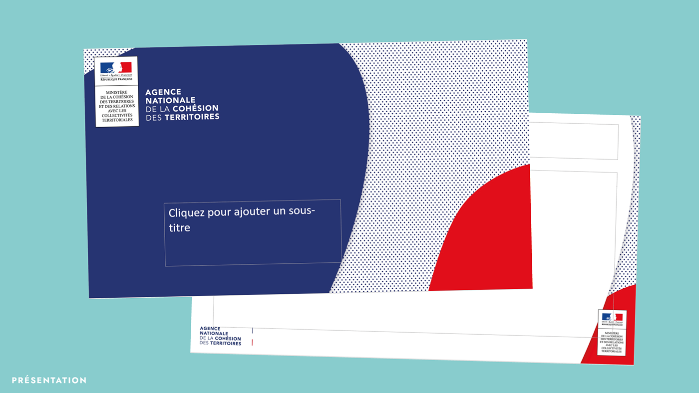 anct french government graphic identity logo Logo Design minister