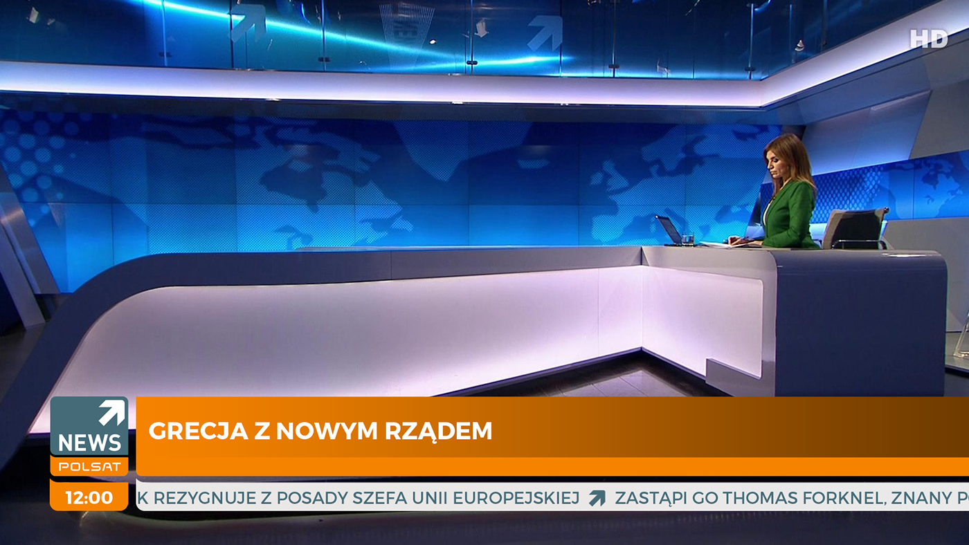 Lower Thirds grafika ekranowa  polsat news telewizja tv news polsat informacje