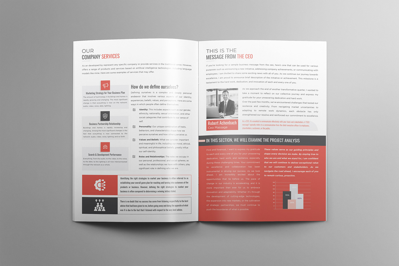 brochure design Business Proposal corporate proposal company profile annual report editorial design  booklet design