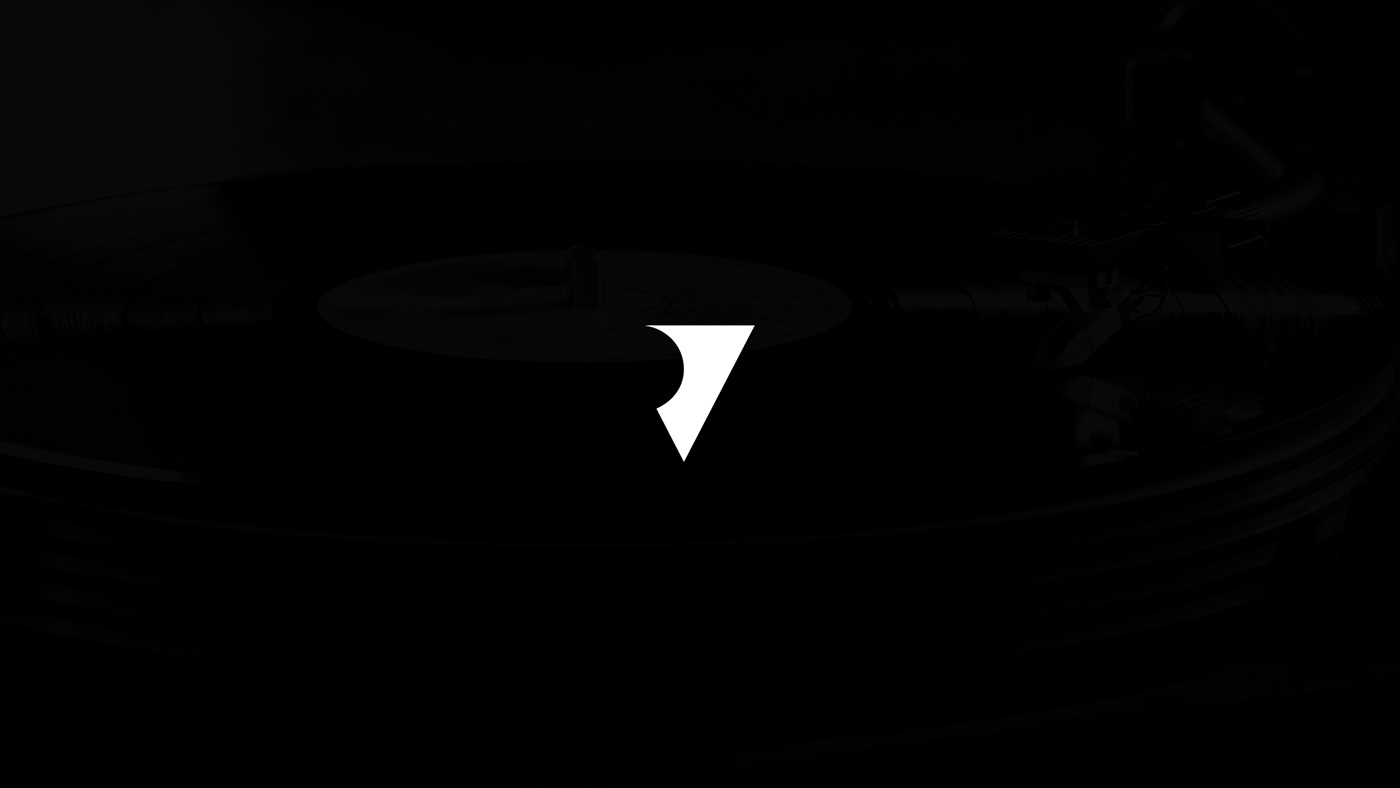 music vr RV monogram tip vinyl Label record Records brand
