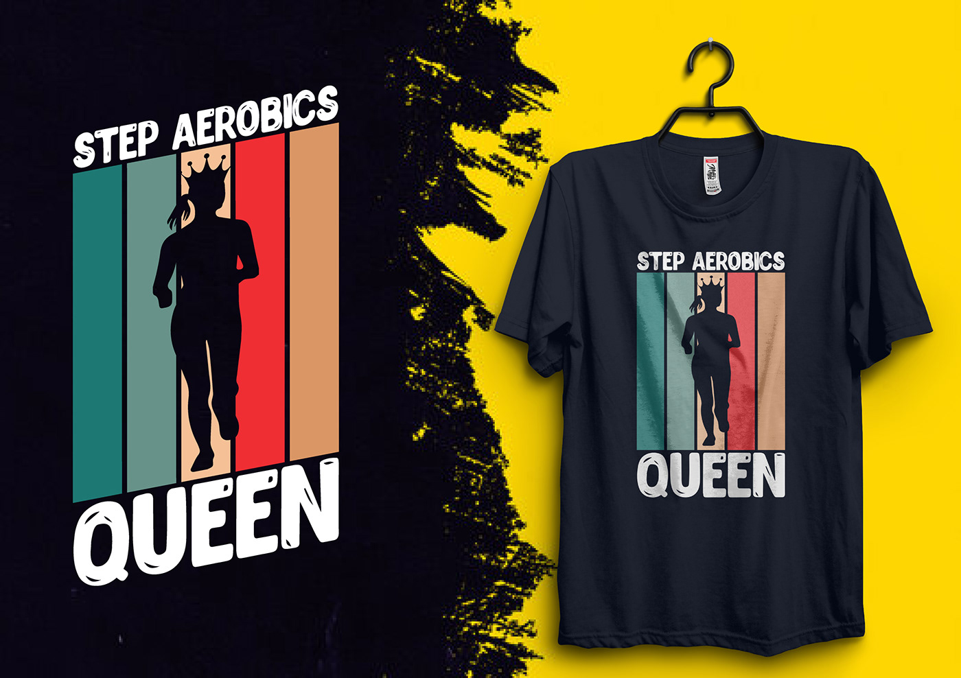 adobe illustrator shirt shirt design STEP AEROBICS T Shirt t shirt design t shirts t-shirt typography   vector