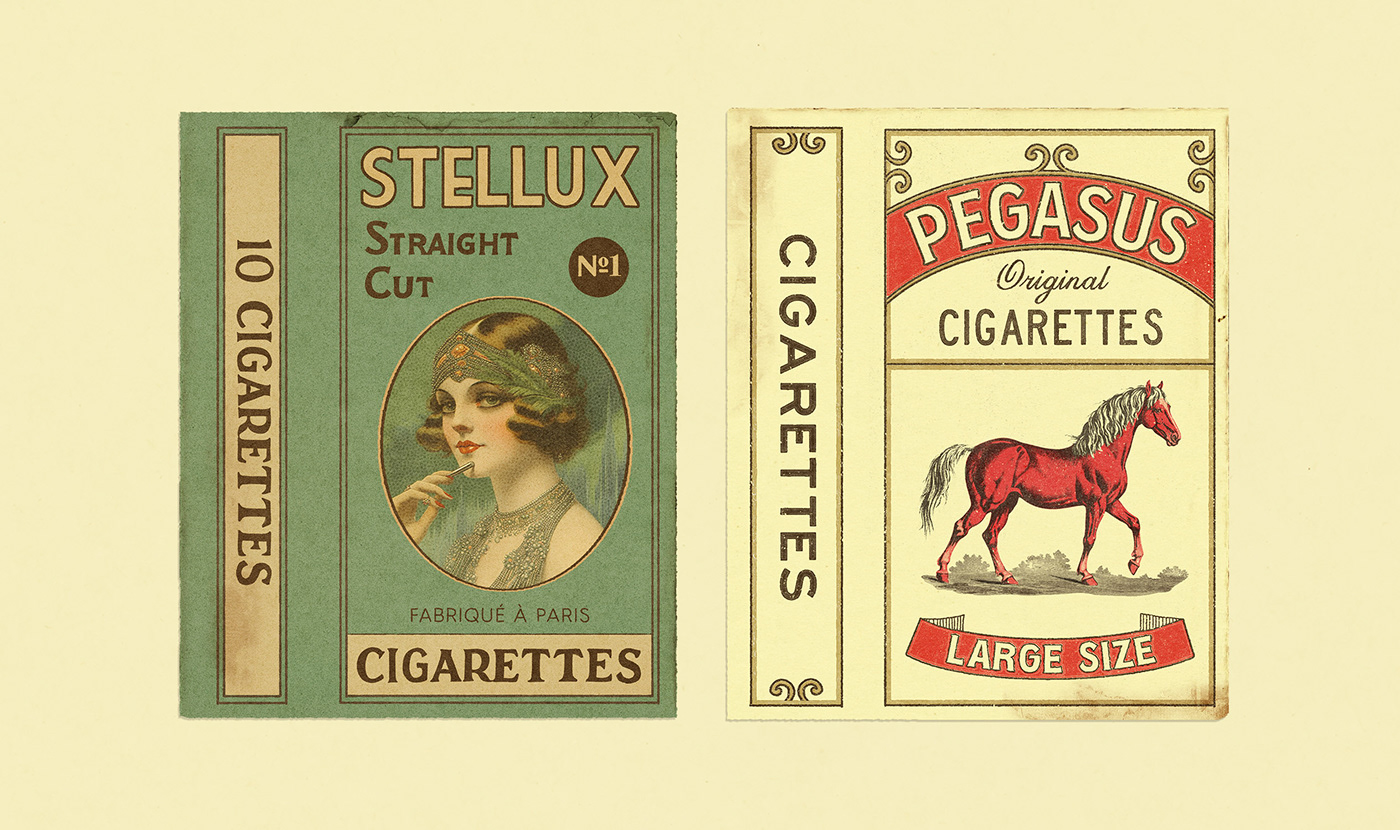 vintage cigarette movie prop prop 20s 40s ticket hotel 30s Graphic Prop