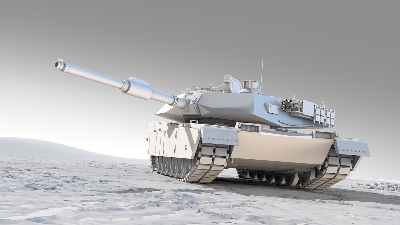 keyshot CGI M1 Tank abrams General Dynamics main battle tank