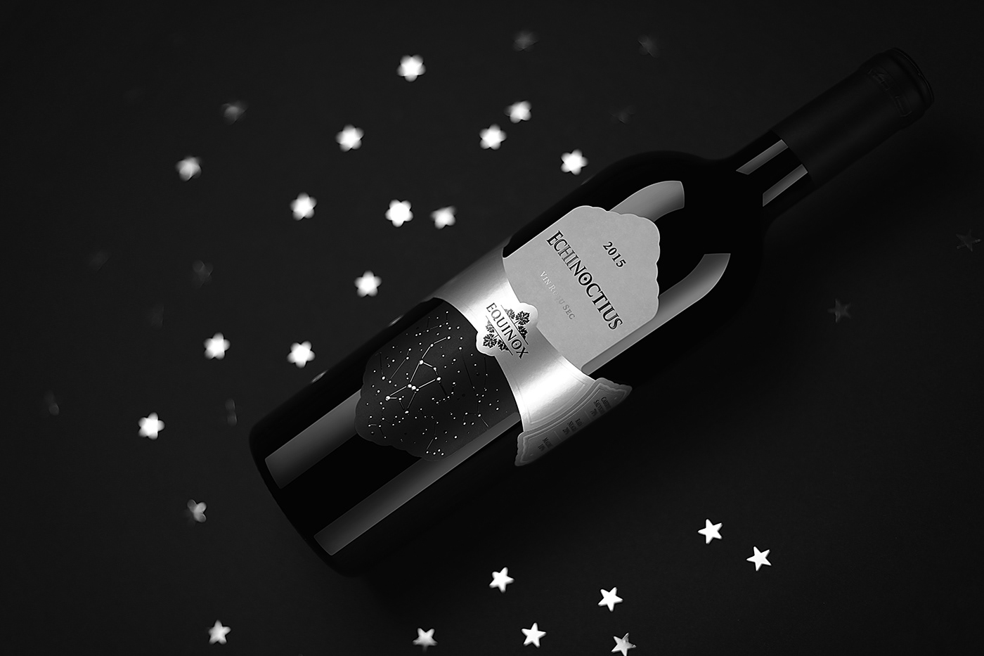 design branding  Packaging Equinox Echinoctius Label wine