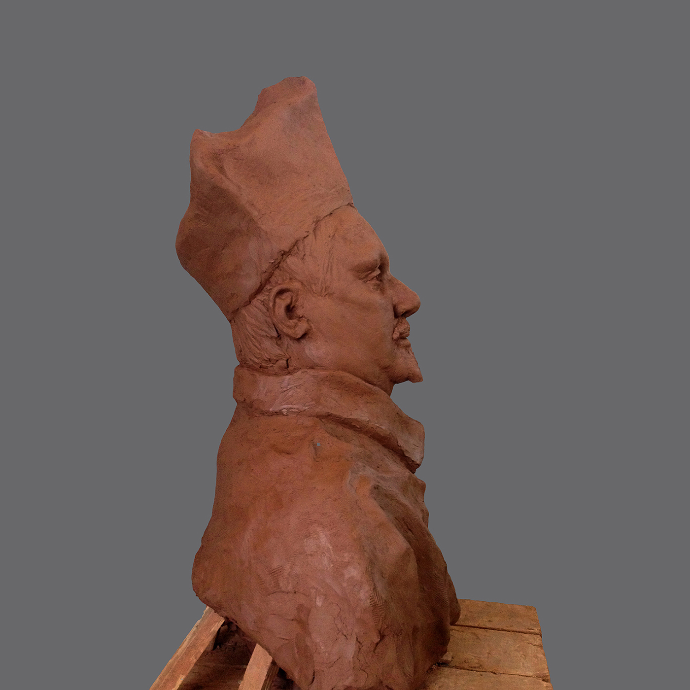 scupture Bernini cardinale clay bust