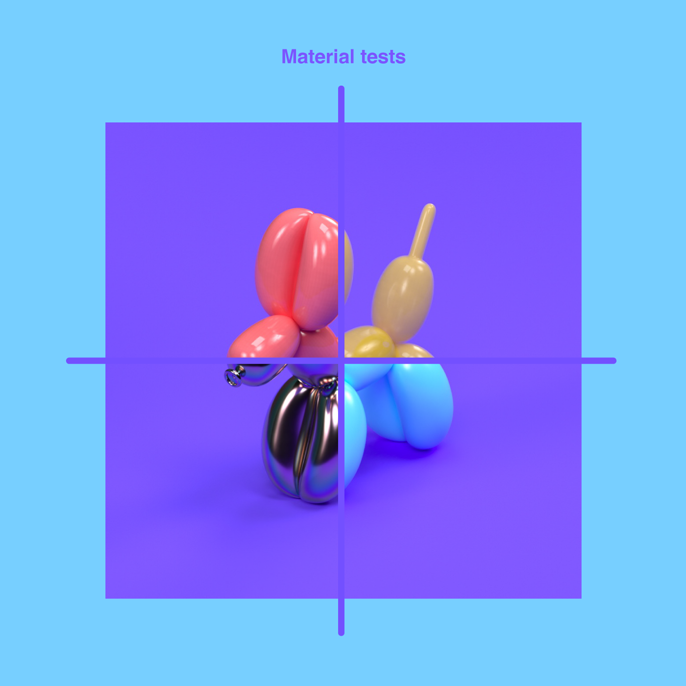 3D illustration 3d modeling balloondog converse hamburger Isometric keyboard pattern pill suitcase