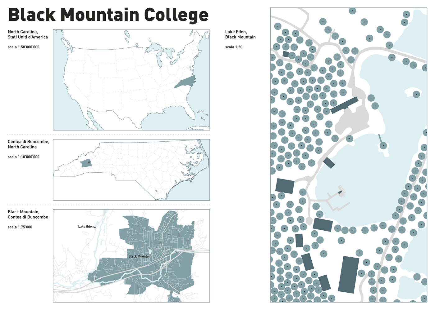black  mountain  college  info graphic Data visualization infographics information bauhaus north carolina united states
