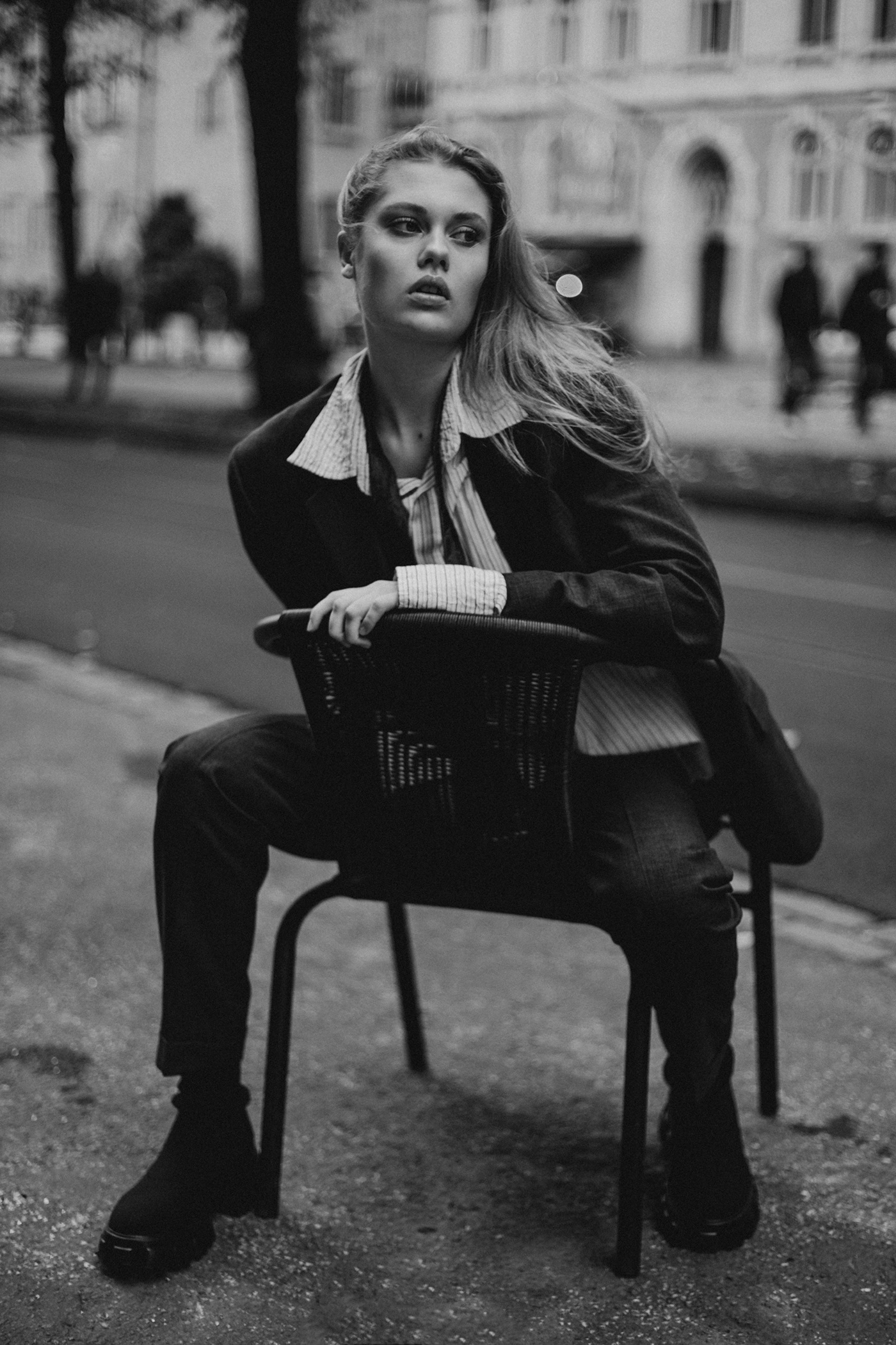 Black&white Canon Classic Fashion  Leica Lindberg model Photography  portrait smoke
