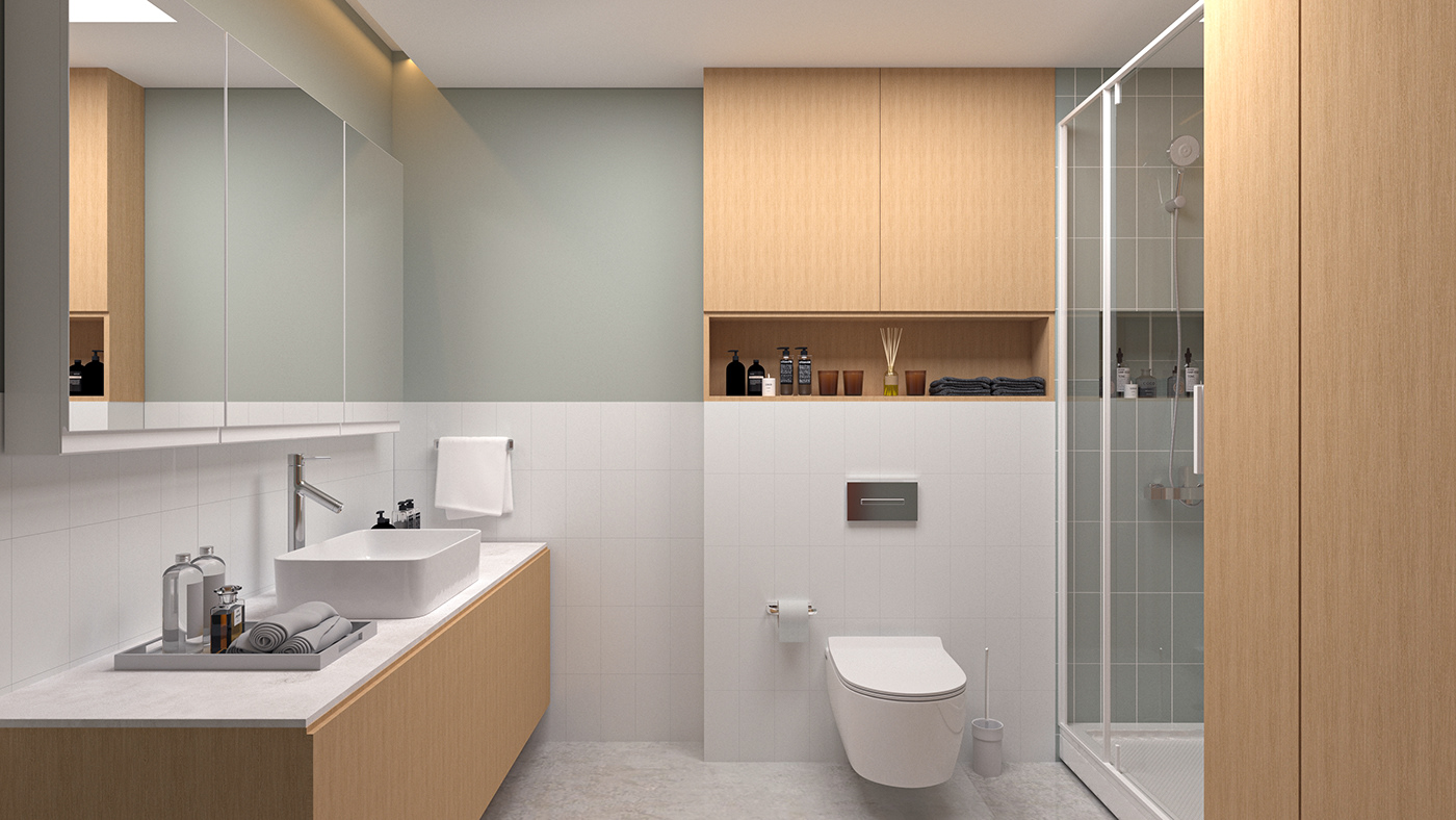 3D 3ds max bathroom bathroom design design Interior interior design  Render visualization vray
