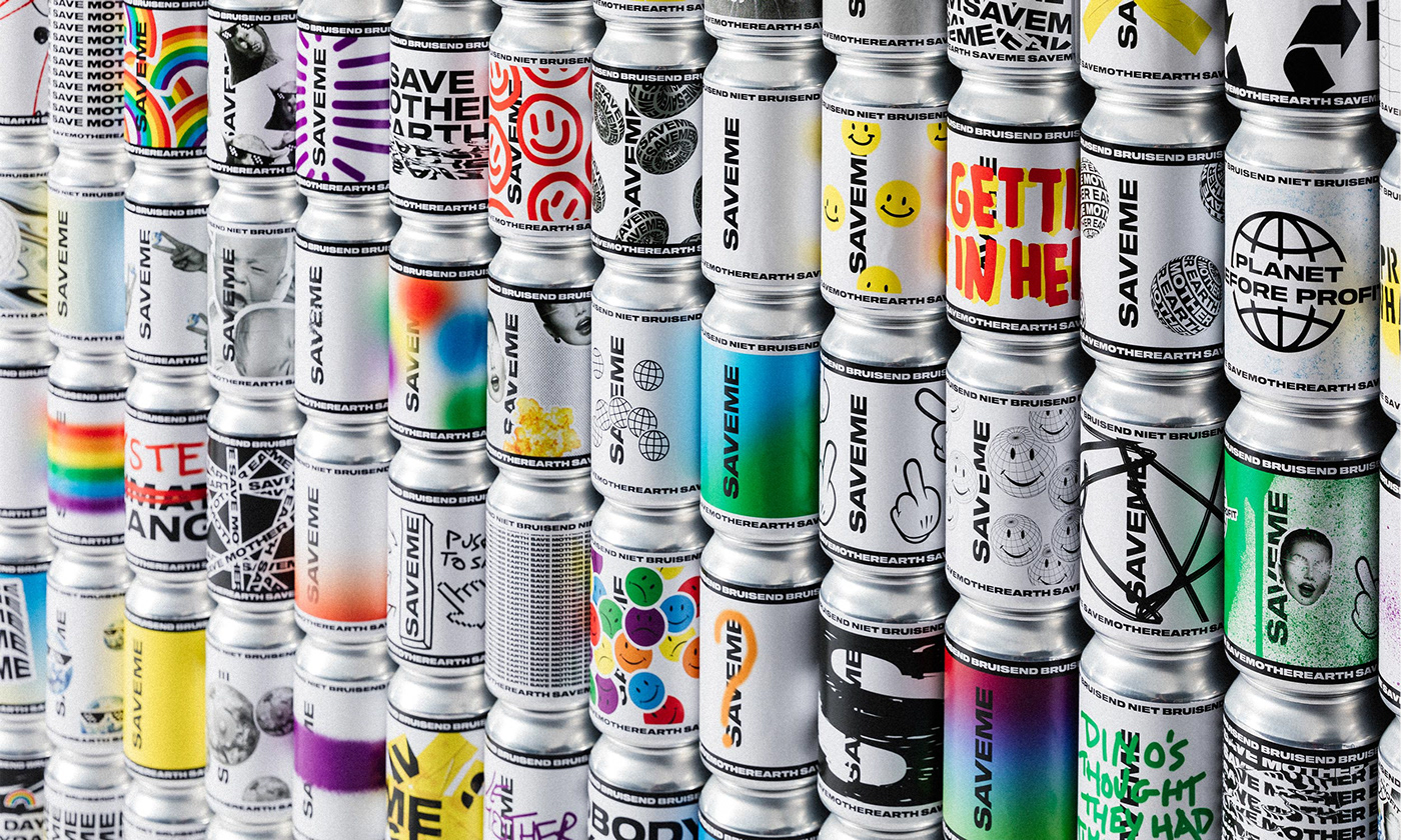 cans canvas drinks Packaging product design  protest Saveme savemotherearth water