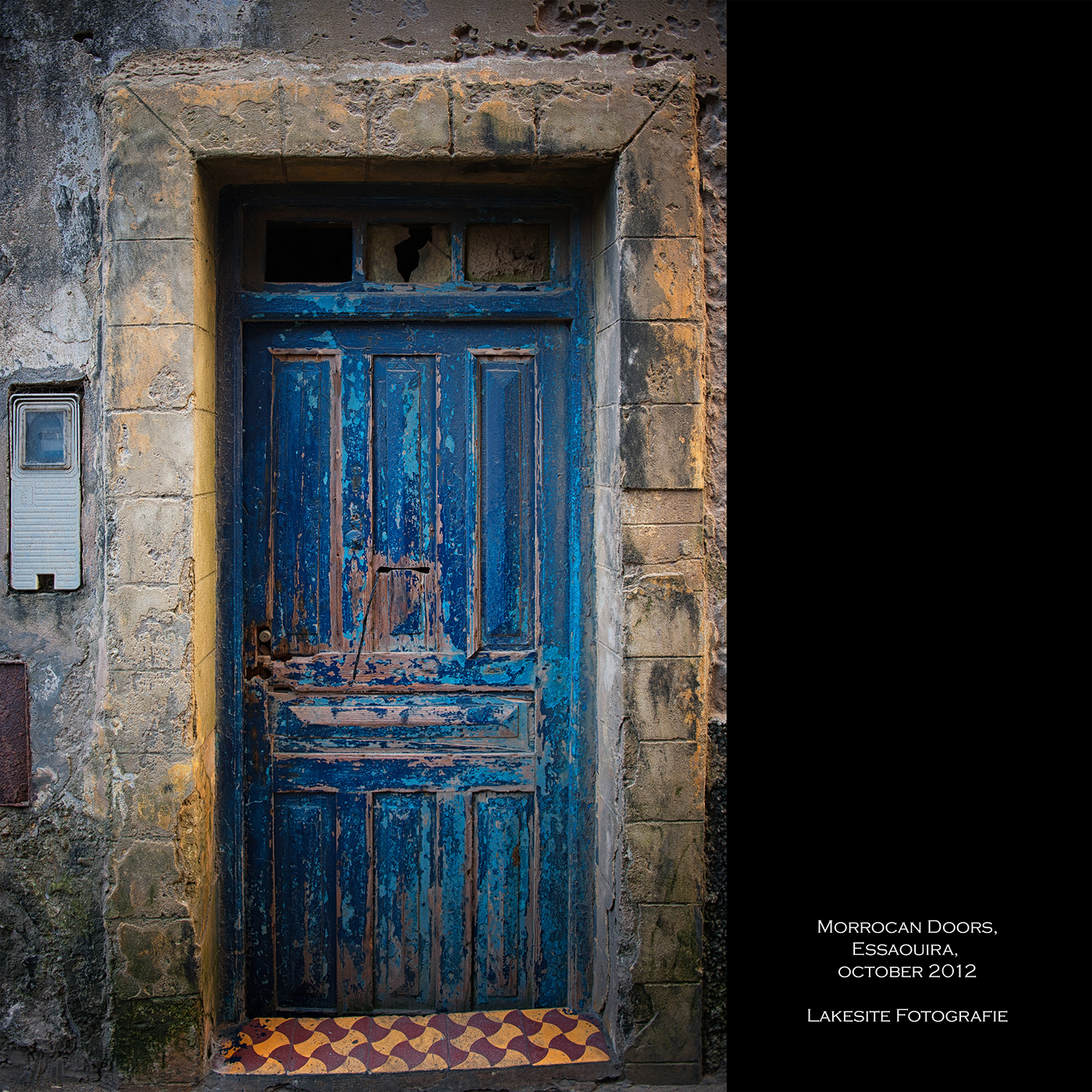 Morocco Essaouira Doors blue colors streets houses Coast
