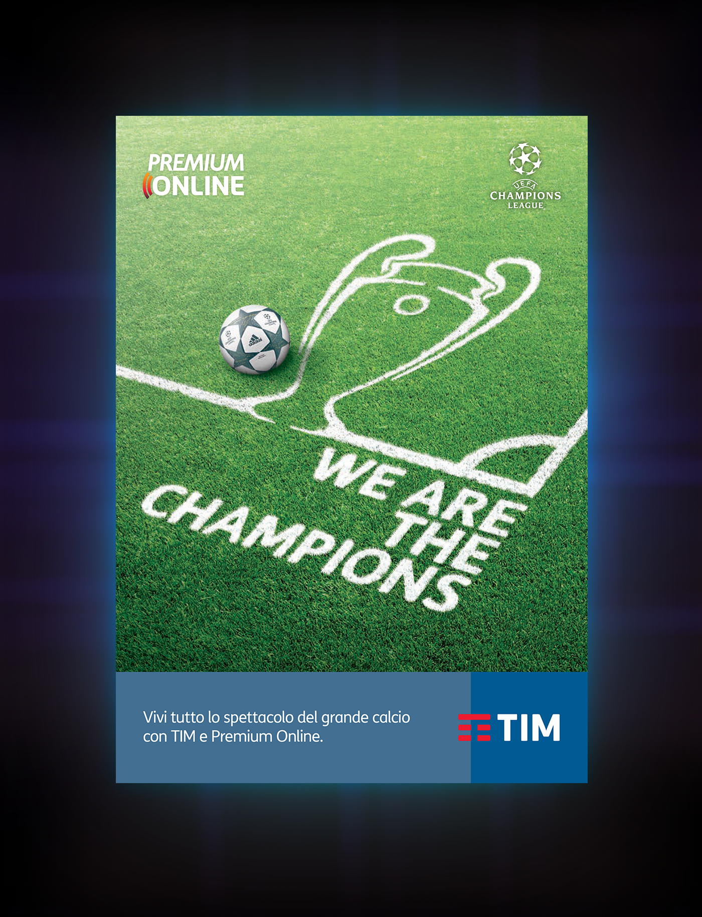 TIM Telecom Mediaset champions league premium soccer football trophy ball