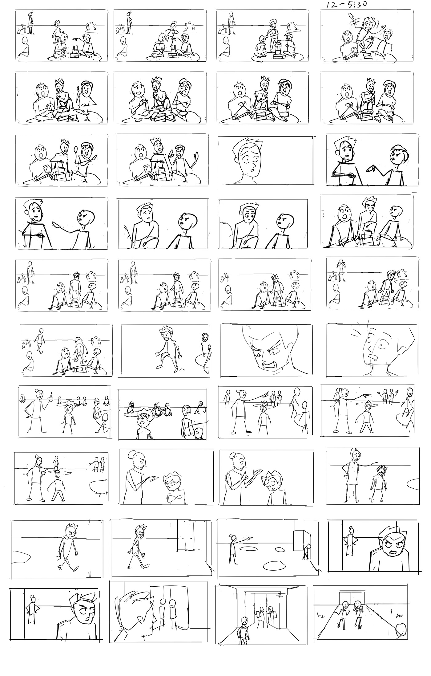 storyboarding   Storyboards animation  Character design  kids animation Preschool kids cartoon cute character preschool storyboard