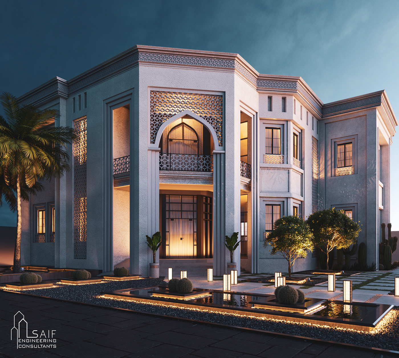 arabic Archicture design Villa
