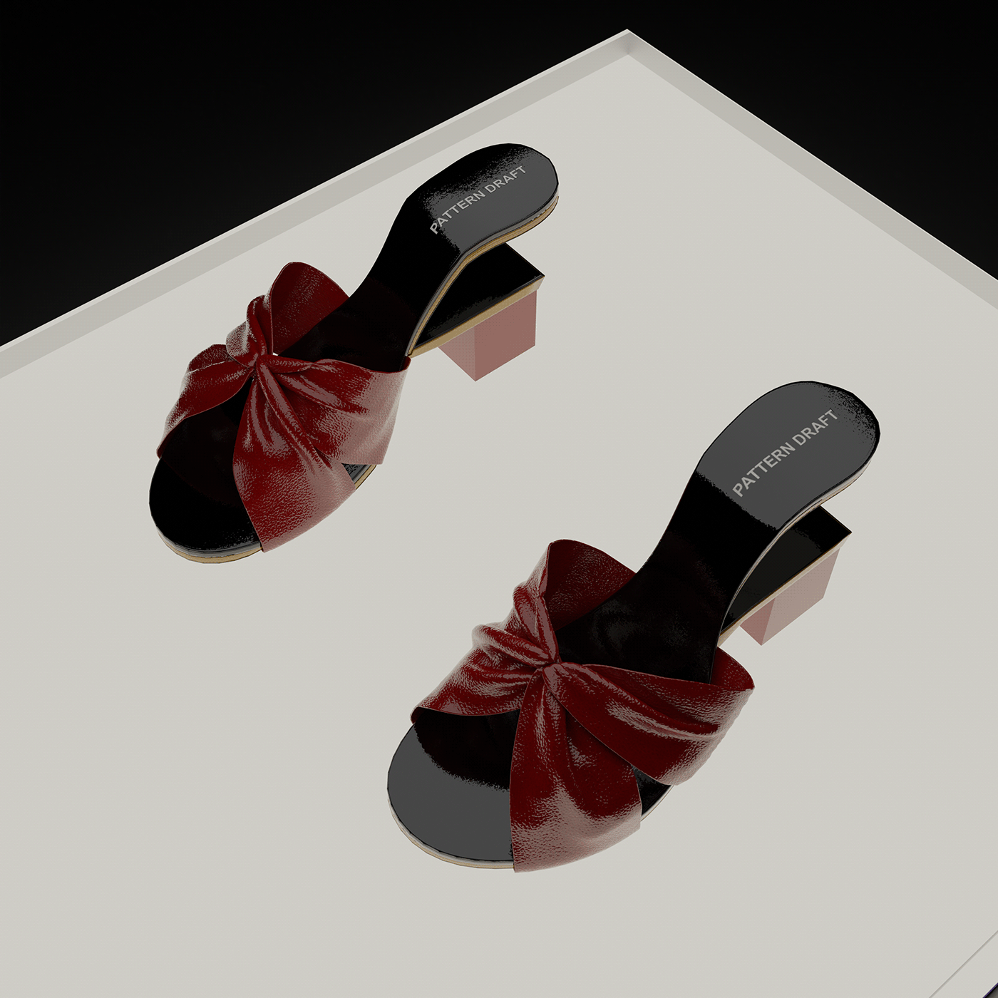 footwear Created in CLO 3d women sandales 