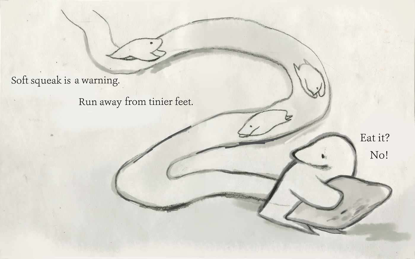 watercolor children's book text story Mole