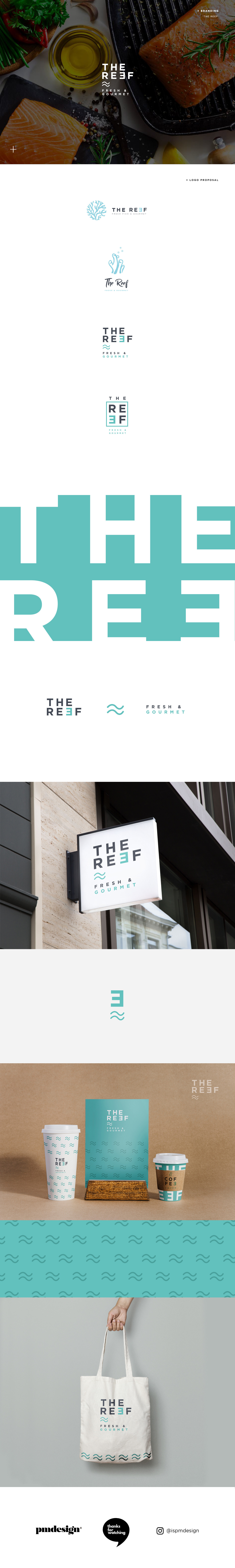 branding  brand logo Logotype logodesign branddesign restaurant gourmet seafood reef
