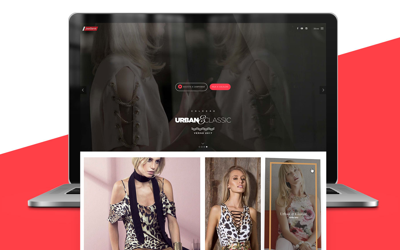wordpress Jean Darrot site Web Design  Fashion  moda