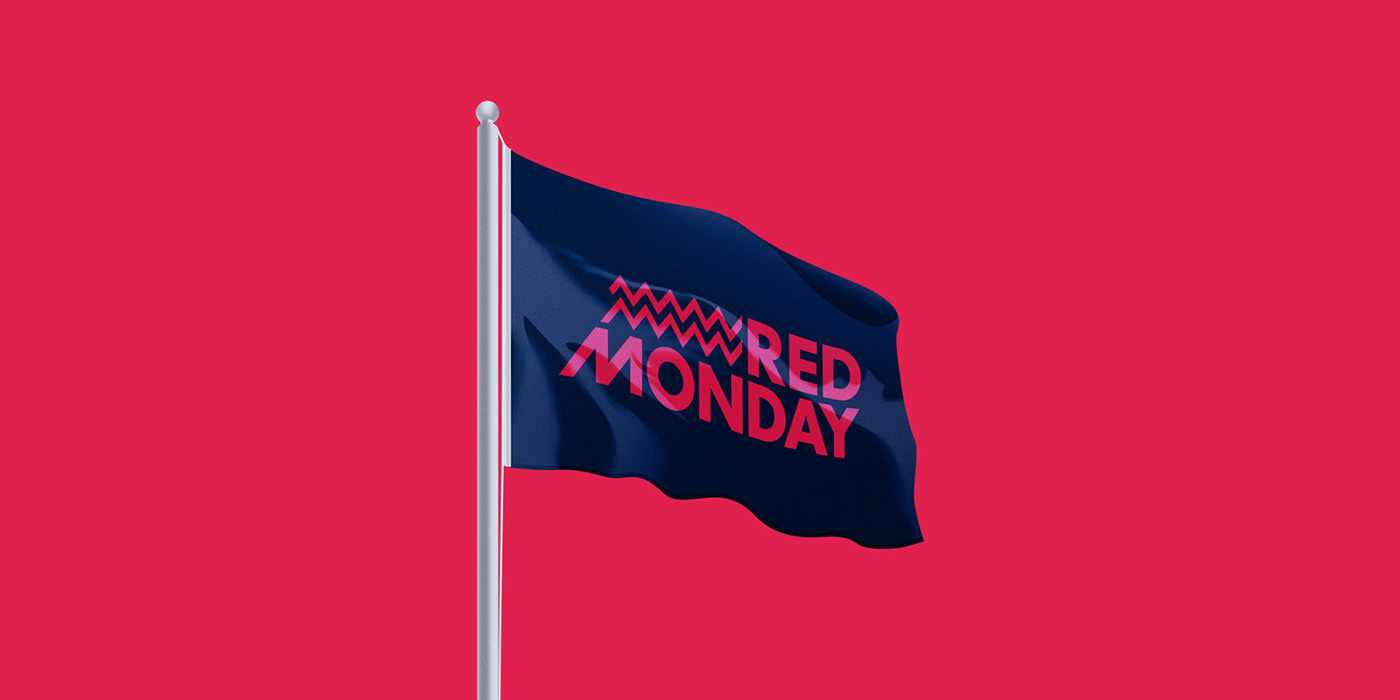 Red Bull red monday party bold design Red Monday Experience Event Design Event Branding around the globe Patterns pattern design 