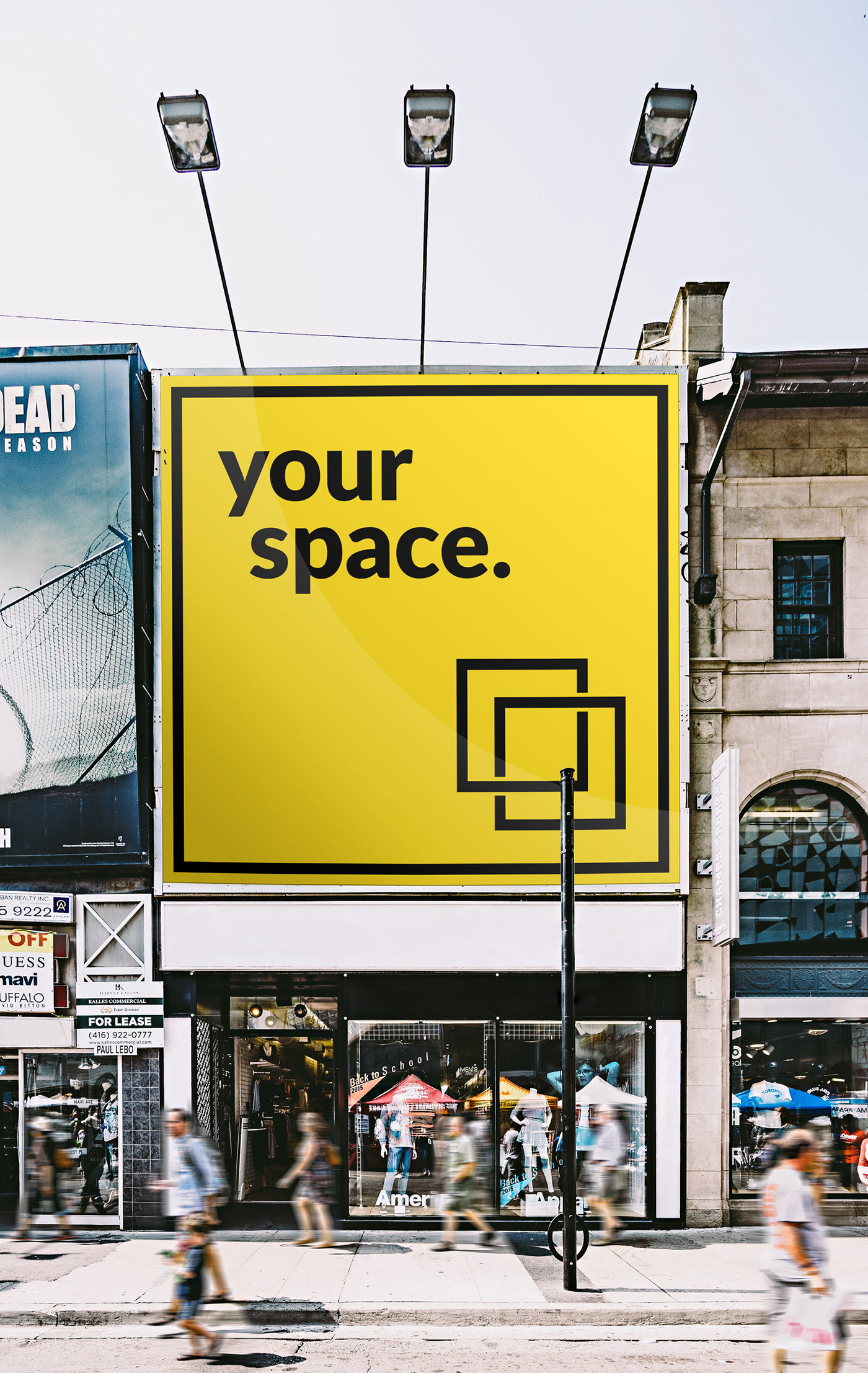 Free Square Outdoor Advertising Mockup on Behance