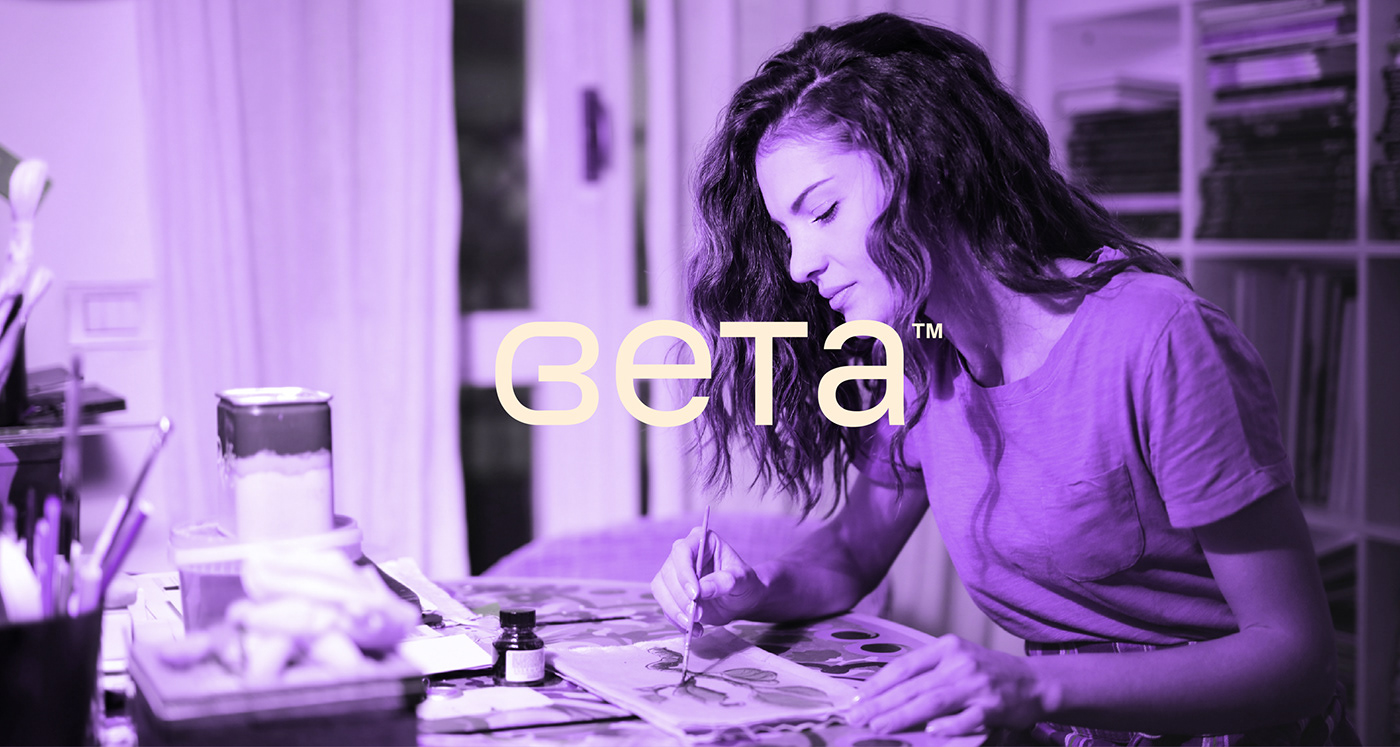 sveta brand identity with creative purple look and feeling