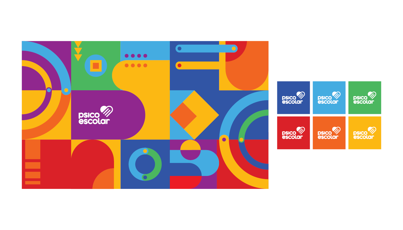 branding  design logo psicologia digital Ilustração Logotipo criança escola publicidade