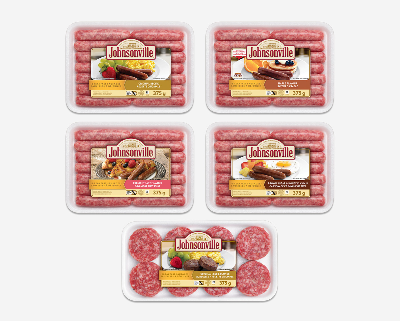 Packaging sausage Food  Canadian meat packaging pork beef breakfast