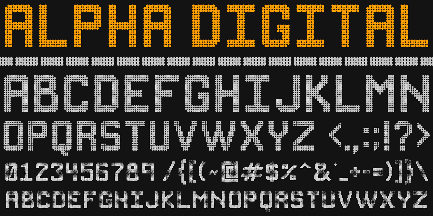 font type Typeface typography   bold digital block letters geometric webfont