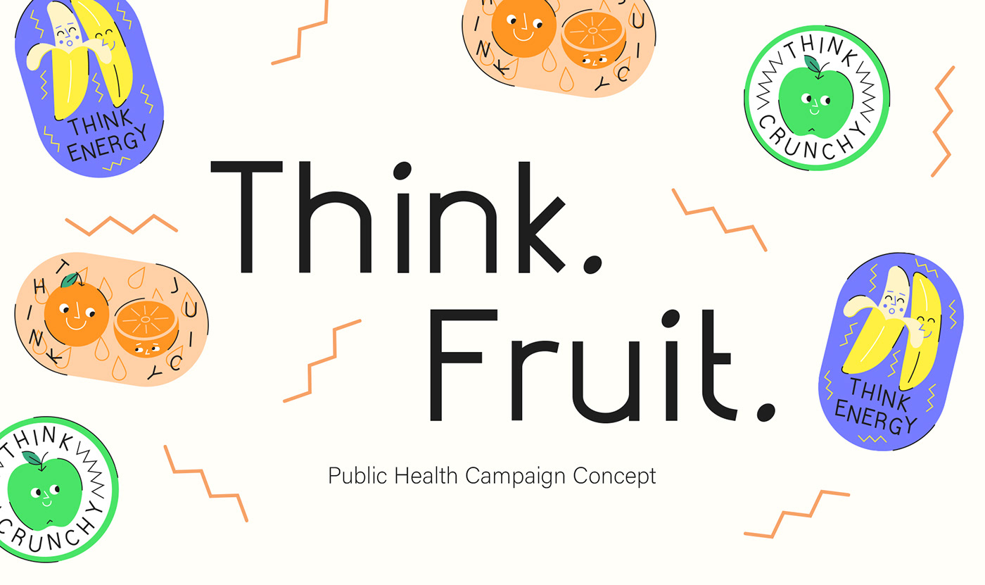 apple berry campaign Fruit fruit stickers Health healthy eating ILLUSTRATION  orange stickers