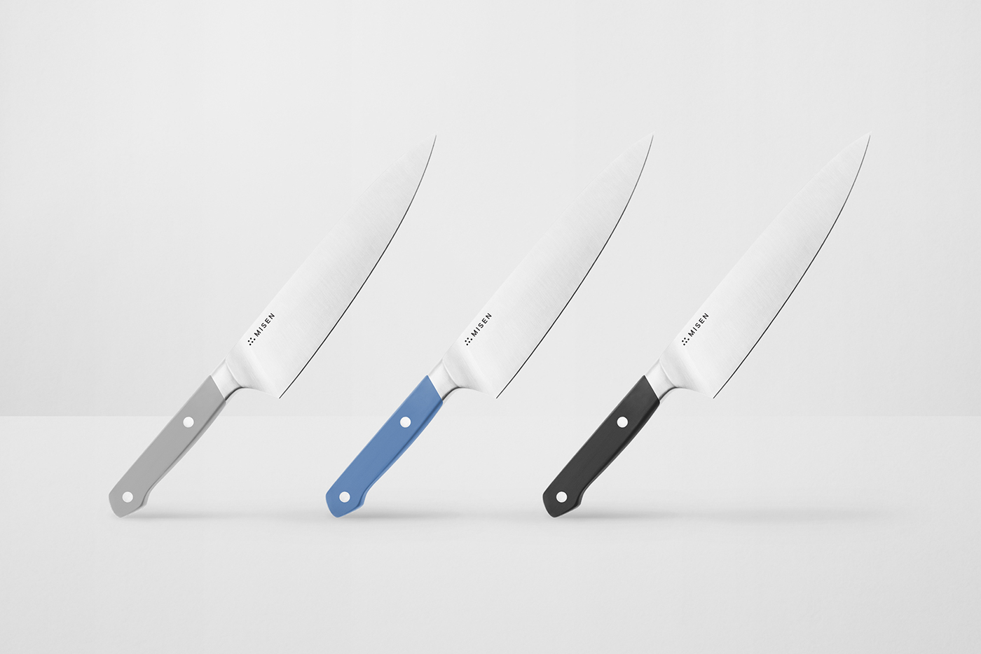 branding  art direction  graphic design  minimal knives start-up KITCHENWARE Packaging Web Design 